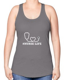 nurse life 1167# - nurse -Racerback Tank