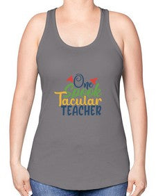 one spook tacular teacher Style 330# - teacher -Racerback Tank