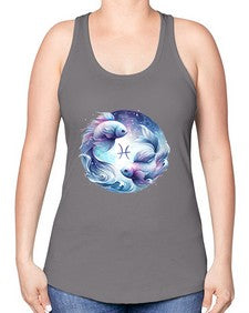 pisces 349# - pisces -Racerback Tank