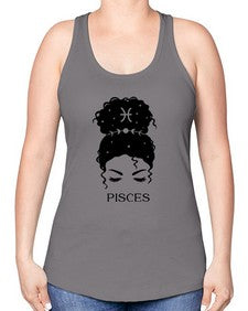 pisces 353# - pisces -Racerback Tank