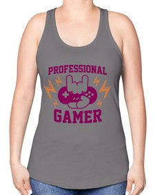 professional gamer 148# - video games -Racerback Tank