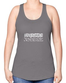 programmer some one who 1# - computer -Racerback Tank