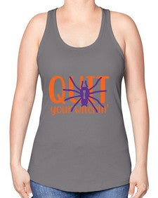quit your witchin 32# - witch -Racerback Tank