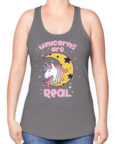 quotes of unicorns unicorns are real unicorns are real 363# - unicorn -Racerback Tank