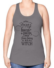 real witch 28# - witch -Racerback Tank