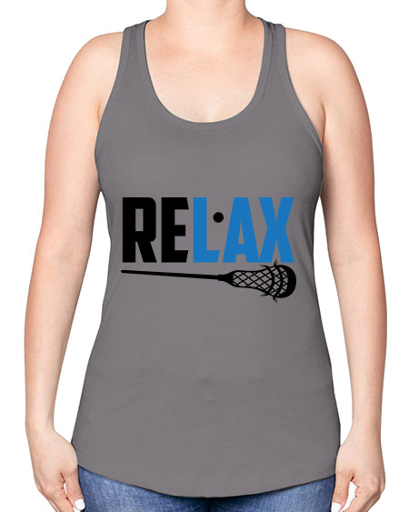 relax 3# - lacrosse -Racerback Tank