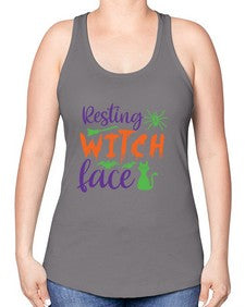 resting witch face 26# - witch -Racerback Tank