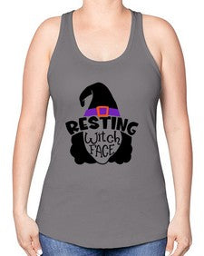 resting witch face 27# - witch -Racerback Tank
