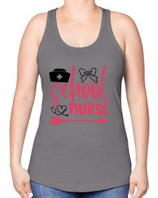 school nurse Style 1376# - nurse -Racerback Tank