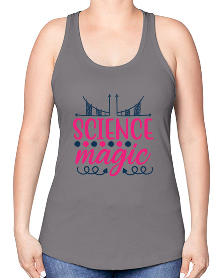 science magic 67# - general science -Racerback Tank