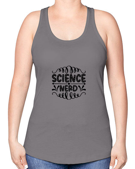 science nerd 56# - general science -Racerback Tank