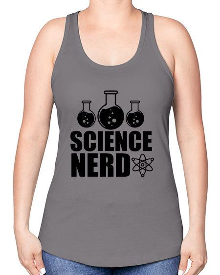 science nerd 62# - general science -Racerback Tank
