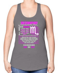 scorpio 457# - scorpio -Racerback Tank