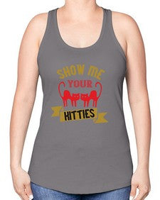 show me your kitties Style 115# - cats -Racerback Tank
