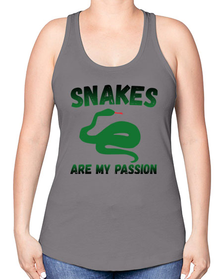 snake are my passion - snake -Racerback Tank