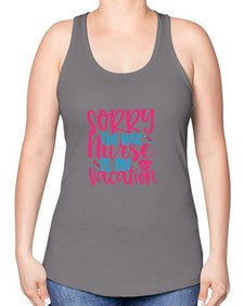 sorry the nice nurse is on vacation Style 1420# - nurse -Racerback Tank