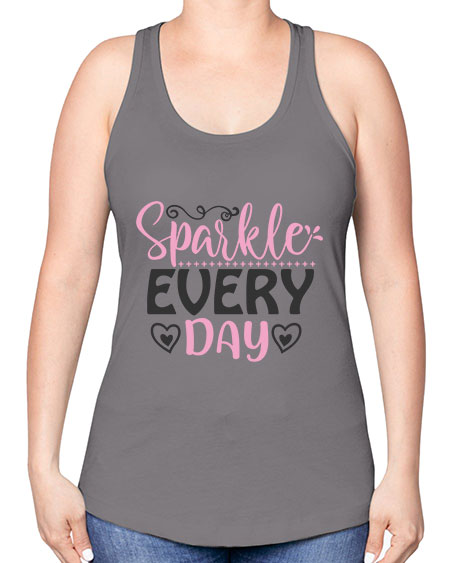 sparkle every day Style 1# - beauty - fashion -Racerback Tank