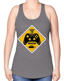 start the mission 152# - video games -Racerback Tank