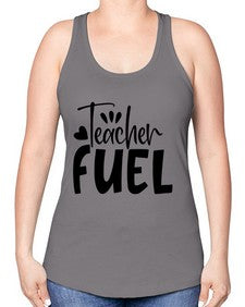 teacher fuel Style 372# - teacher -Racerback Tank