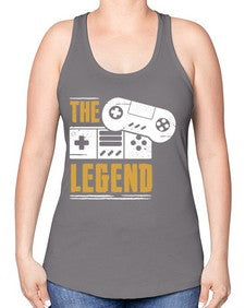 the legend 156# - video games -Racerback Tank