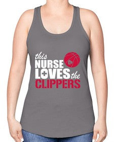 the nurse loves this seahawks 1523# - nurse -Racerback Tank