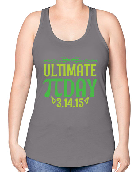 ultimate Pi day 49# - pi -Racerback Tank