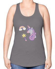 unicorn elements 455# - unicorn -Racerback Tank