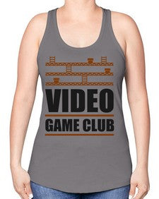 video game club 160# - video games -Racerback Tank