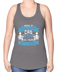 weeks of programming can save you hours of planning 9# - computer -Racerback Tank