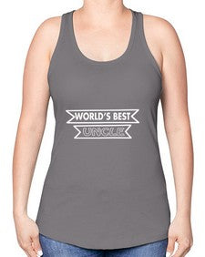 worlds best uncle 698# - uncle -Racerback Tank