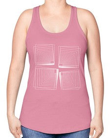 Abstract Shape 203# - art pop art -Racerback Tank