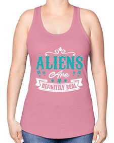 Aliens are real 26# - ufo -Racerback Tank