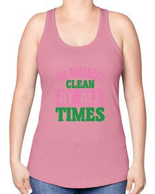 All surfaces clean at all times Style 37# - cleaner -Racerback Tank