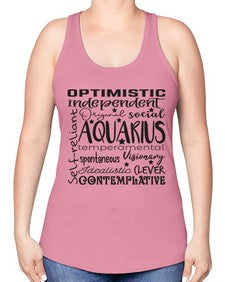 Aquarius 563# - aquarius -Racerback Tank