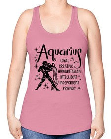 Aquarius 64# - aquarius -Racerback Tank