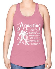 Aquarius 68# - aquarius -Racerback Tank