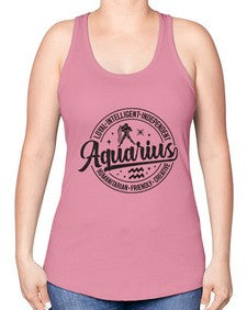Aquarius 71# - aquarius -Racerback Tank