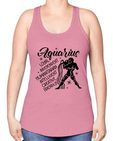 Aquarius 72# - aquarius -Racerback Tank
