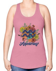 Aquarius 7# - aquarius -Racerback Tank