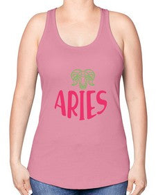 Aries 101# - aries -Racerback Tank
