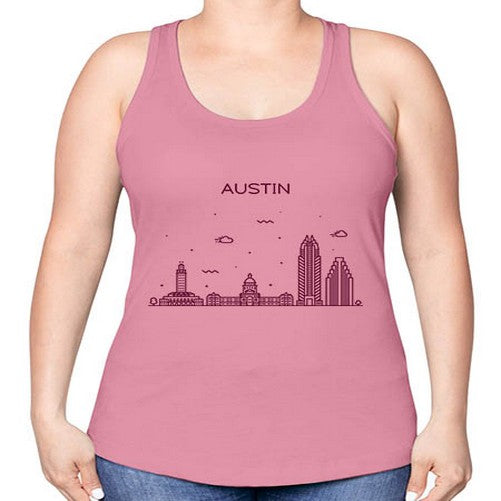 AustinTX 380# - cities -Racerback Tank