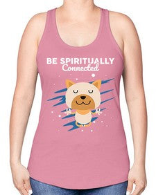 Be Spiritually Connected 114# - yoga -Racerback Tank