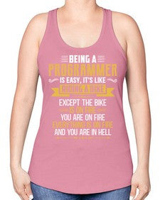 Being a Programmer 3# - computer -Racerback Tank