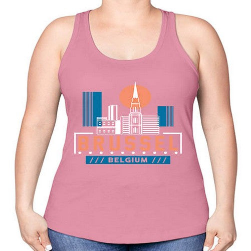 Brussel 504# - cities -Racerback Tank