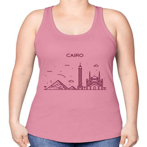 Cairo 526# - cities -Racerback Tank
