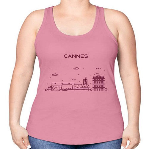 Cannes 543# - cities -Racerback Tank