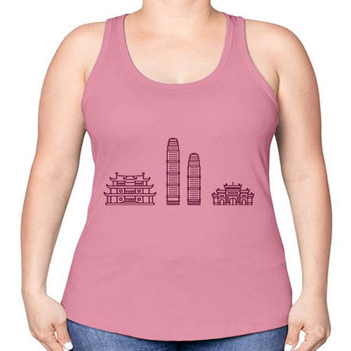Changsha 554# - cities -Racerback Tank