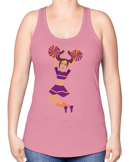 Cheerleader 16# - cheer -Racerback Tank