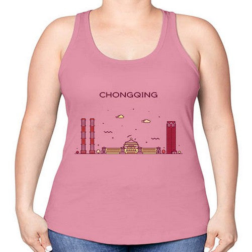 Chongqing 583# - cities -Racerback Tank