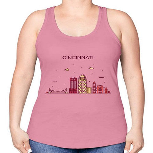 CincinnatiOH 590# - cities -Racerback Tank
